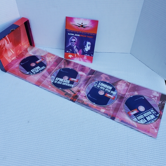 Elton John Dream Ticket Four Destinations Four DVDs New York London Ephesus Set - Picture 7 of 12